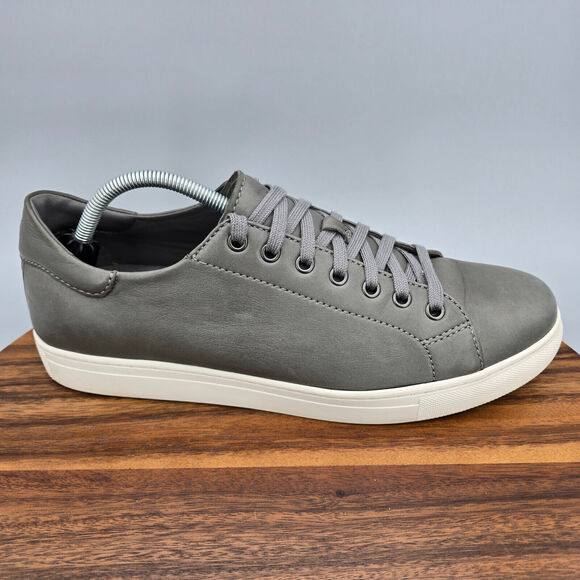 Trask Alder Shoes Men's 11.5 M Gray Leather Sheepskin Lace Up Casual Sneakers - Picture 1 of 9